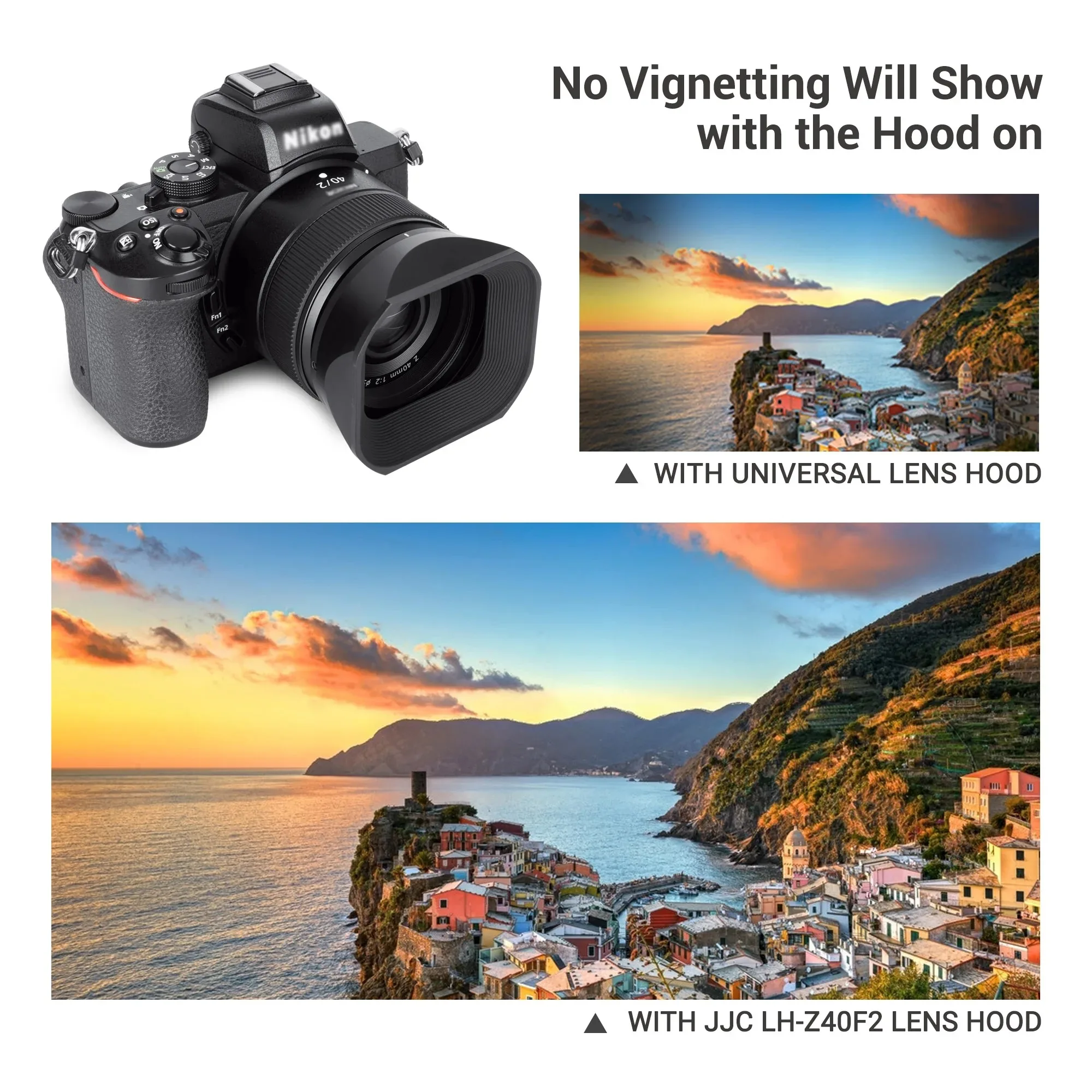 غطاء عدسة JJC لعدسة Nikon Z 40mm f/2 (SE) Nikon NIKKOR Z 26mmf/2.8 متوافق مع كاميرا ZF Z5 Z50 Z7 Z6 Z9 Z8 Z7II