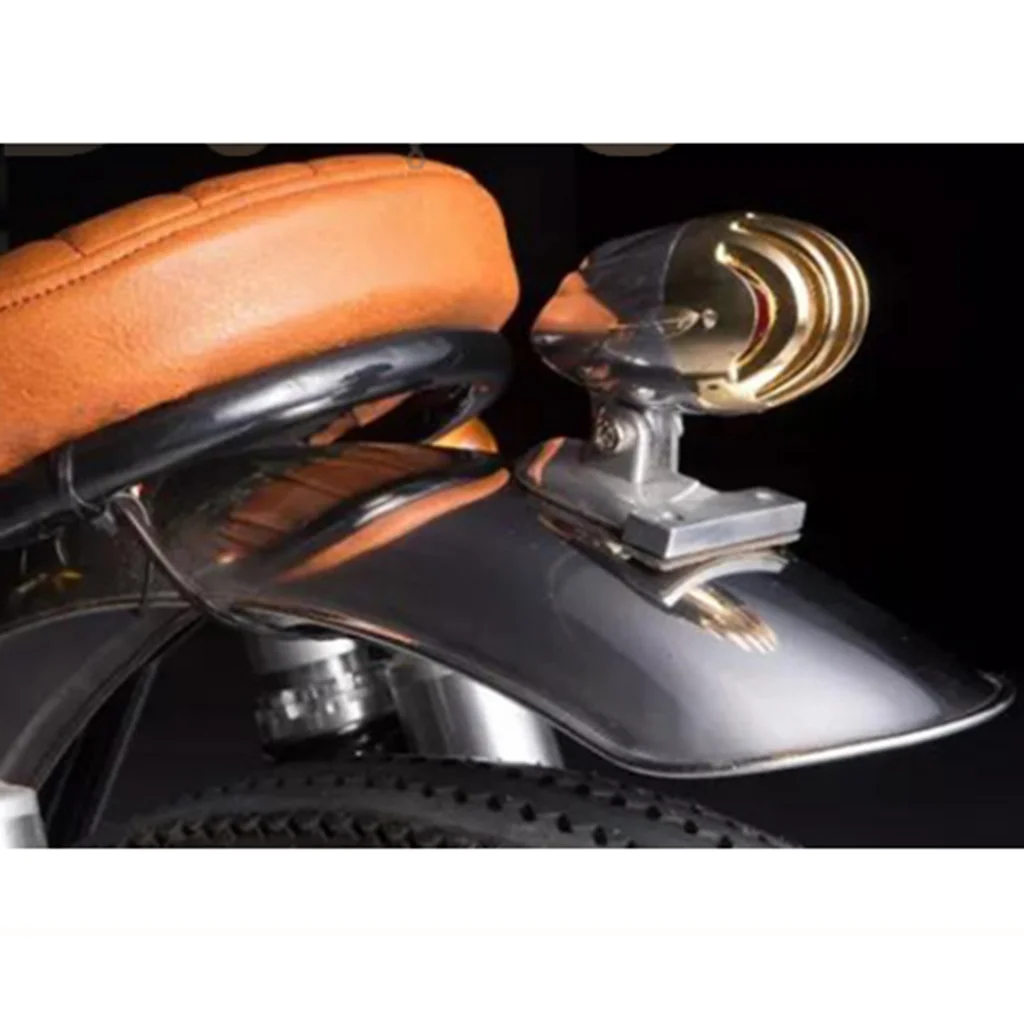 جديد وصول النحاس قذيفة دراجة نارية LED الفرامل وقف الضوء الخلفي الذيل 12 فولت #5