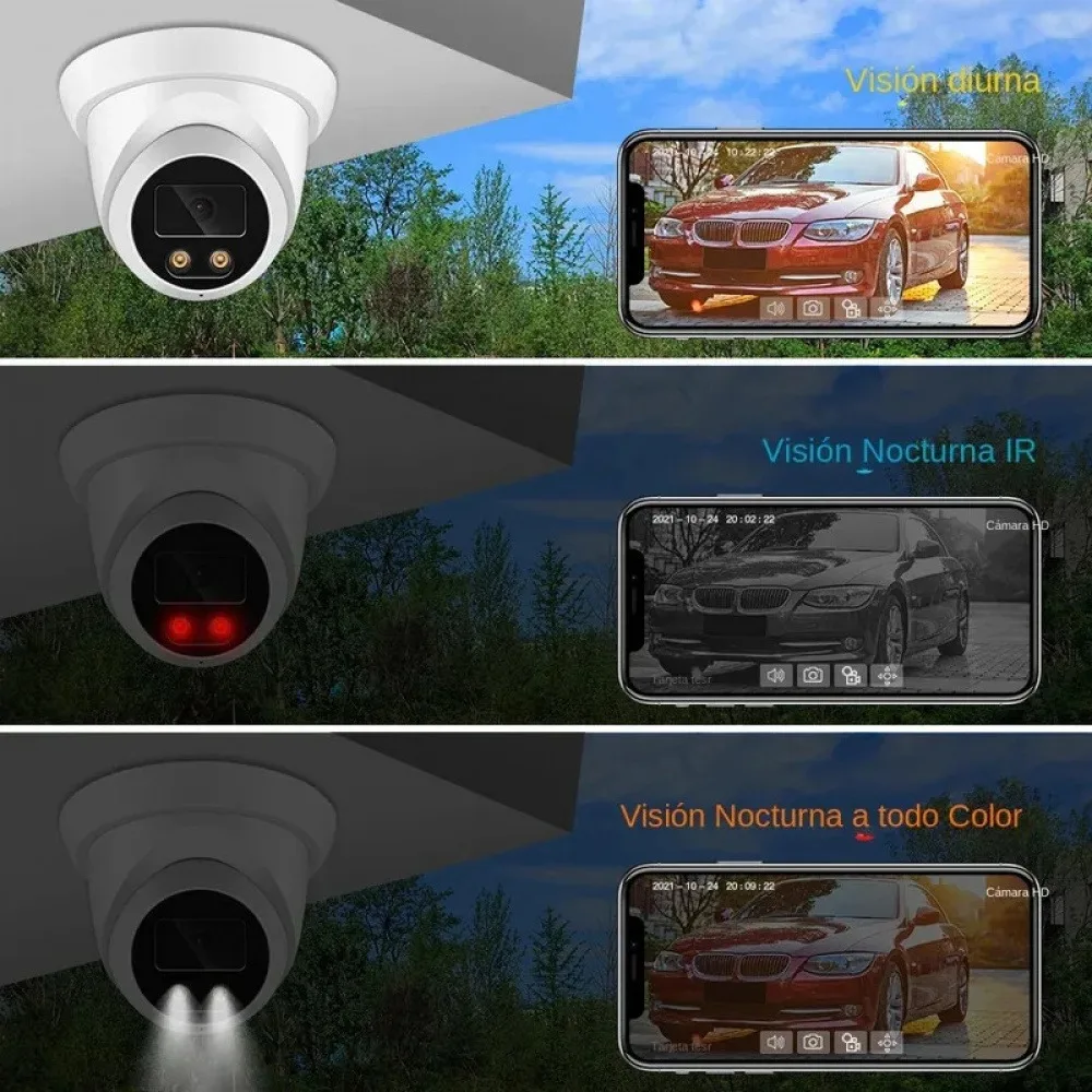 New 4K 2K 8MP/4MP IP Camera Outdoor Audio AHD H.265 2.8/3.6mm AI Humanoid detection Home CCTV Surveillance Camera
