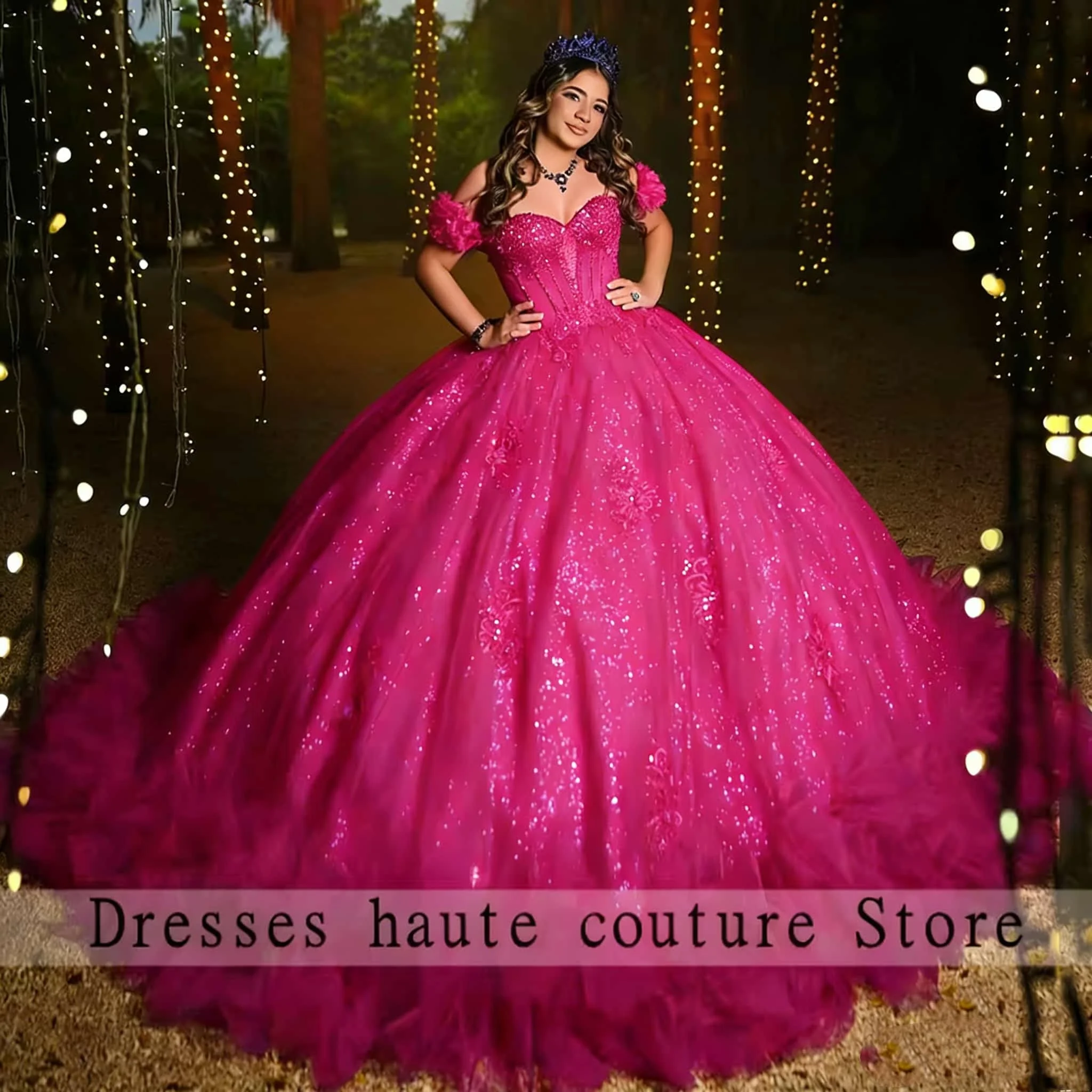 Hot Pink Shiny Quin…