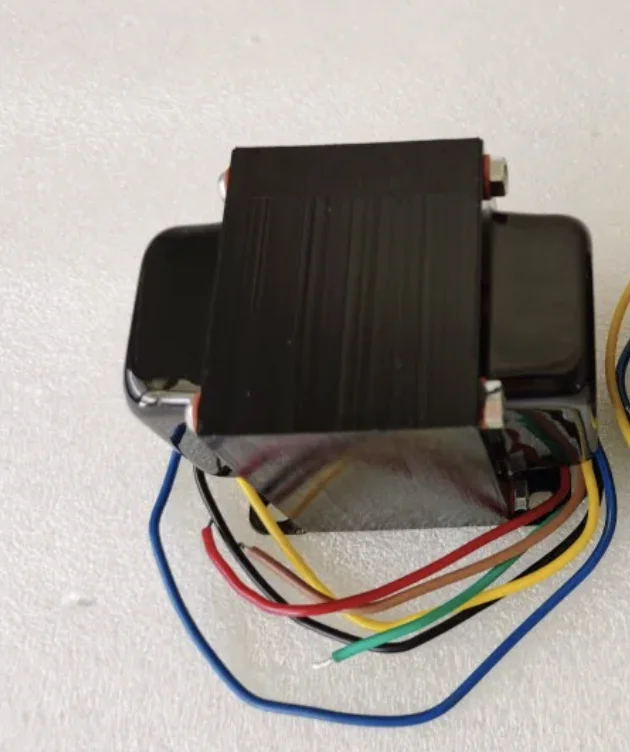 Handmade 10W Valve Amplifier Output Transformer -5KΩ Single-Ended Pure Copper Core, Vertical Mount with Protective Side Cover