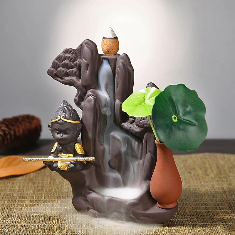 

Waterfall Incense Stick Holder Aesthetic Aromatherapi Air Freshen Aroma Diffus Zen Queimadores De Incenso Home Decor Accessori