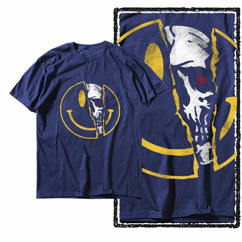 G25 NAVY Cotton Streetwear COOLMIND Graphic Men T-shirt | Big Size Cool Vintage O-neck Men's Tee Tshirt