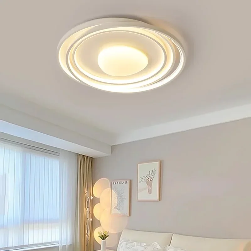 Modern LED Ceiling Lamp For Living Room Aisle Kitchen Study Bedroom Ceiling Chandelier Creamy wind Home Decor Lighting Fixture