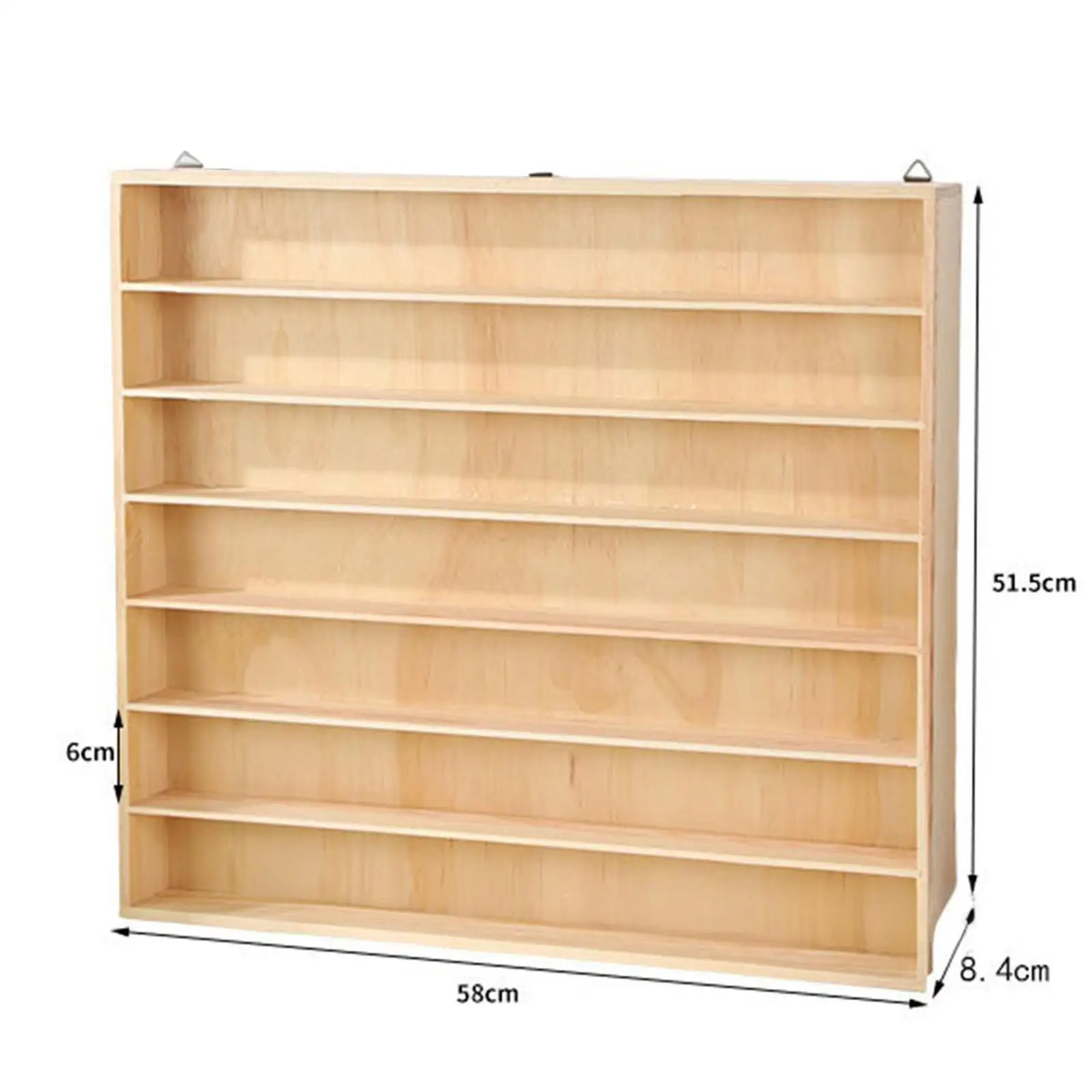 Wooden Toy Car Display Case Wall Mount Showcase Protection Durability Display Shelf