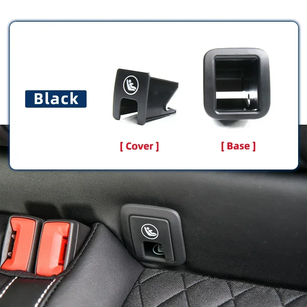 Fivela de assento traseiro infantil, capa isofix, clipe de segurança para assento infantil, fivela de cinto de segurança, capa de guarnição para vw volkswagen tharu skoda karoq