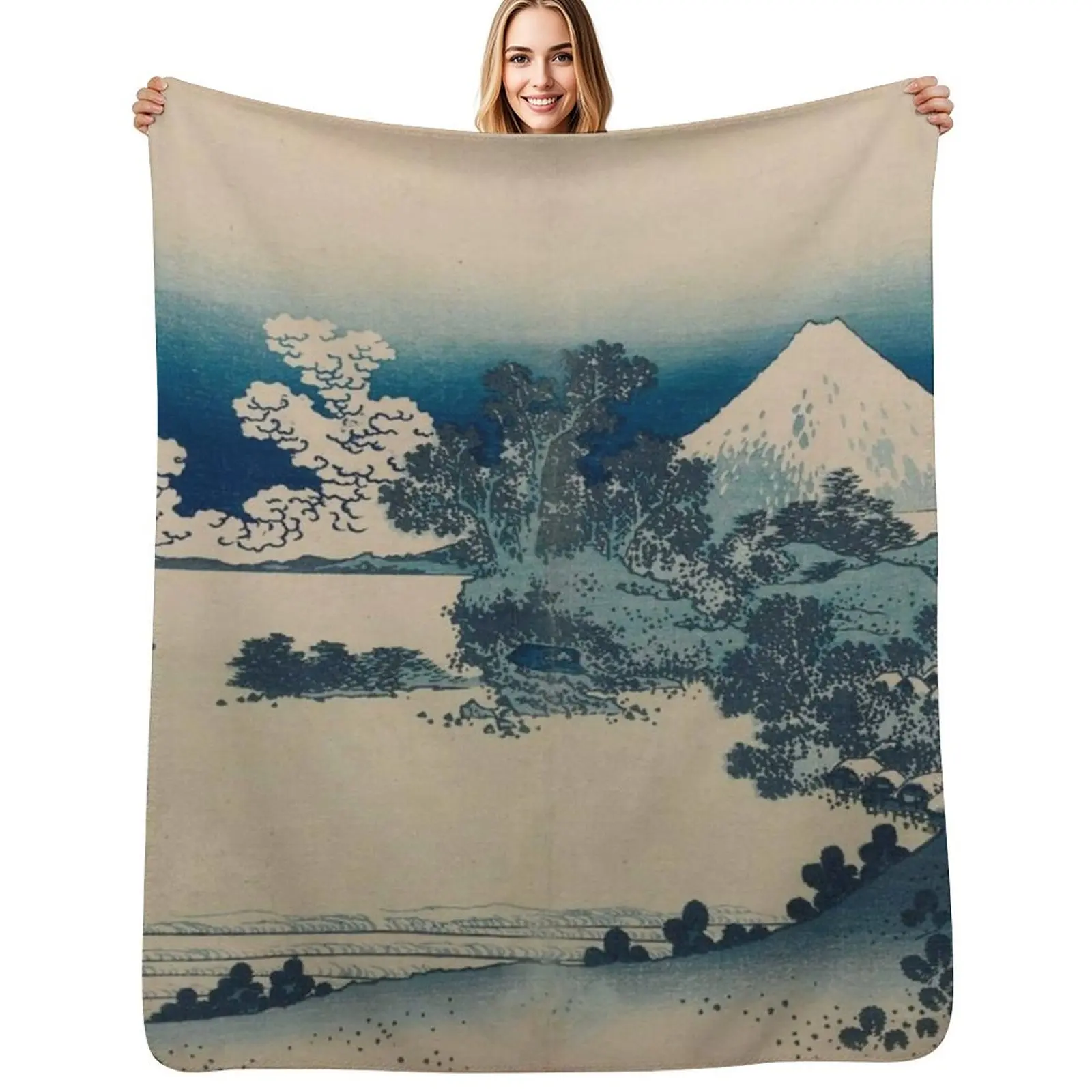 

Seven-mile beach of Sagami Throw Blanket Warm Comfortable Blanket for Office Napping