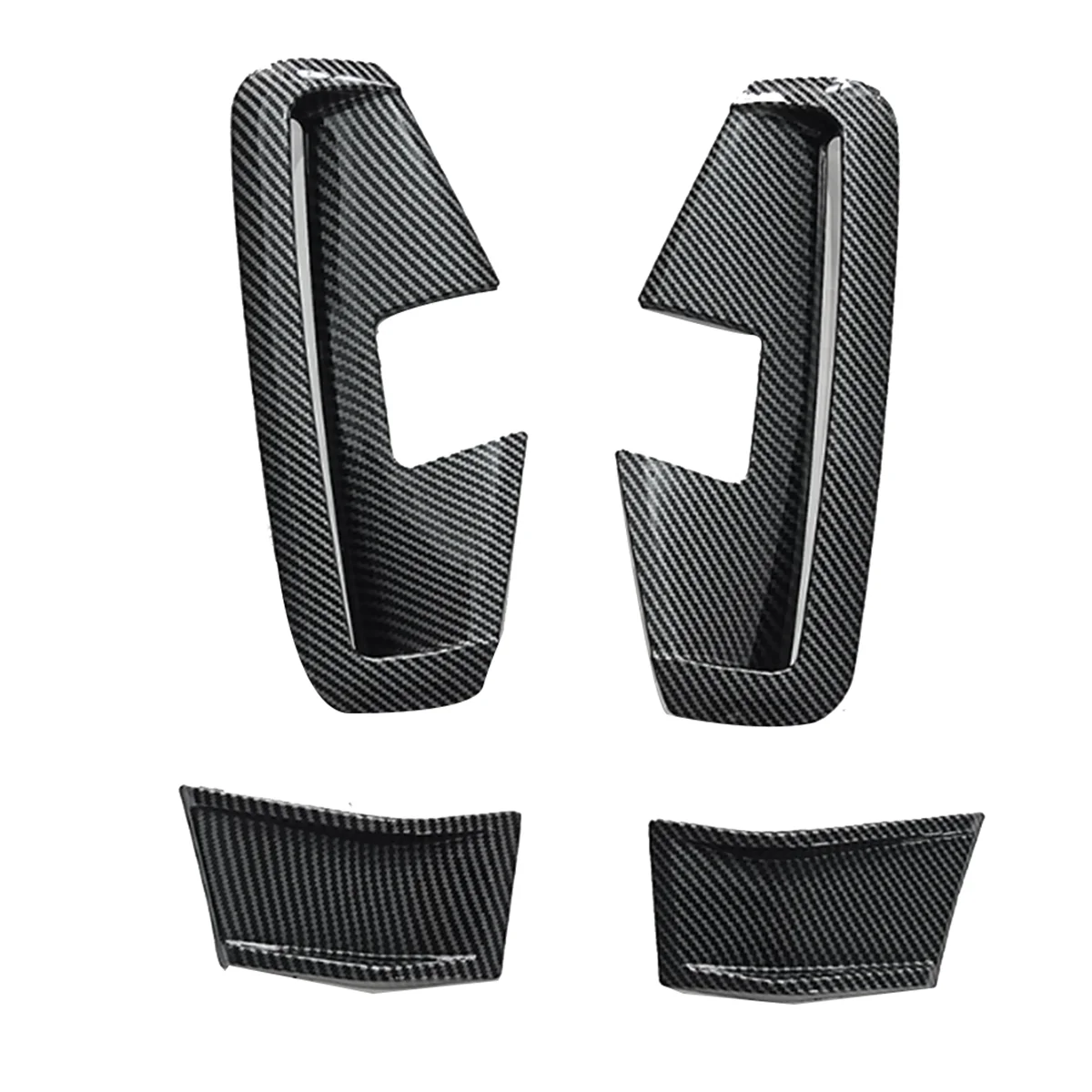 

Car Front Bumper Side Canards Splitter Spoiler for BMW 4 Series G22 MP 2021-2024 Front Wind Blade Fang Spoiler
