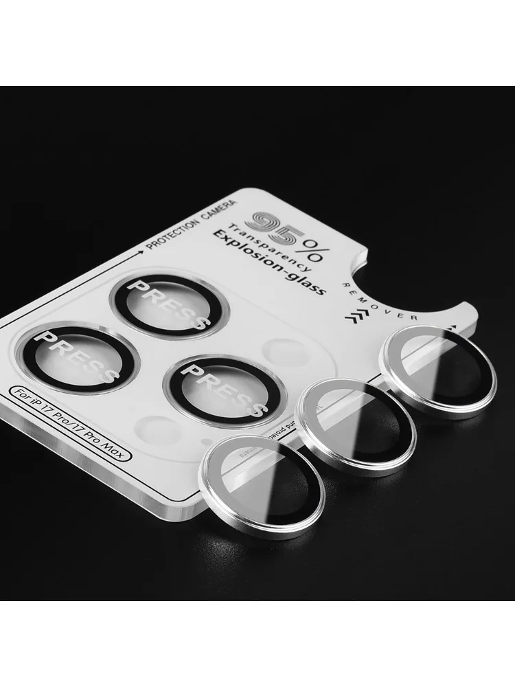 Anneau d'objectif d'appareil photo en verre trempé pour iPhone 17 Pro Max 17 Air 17Pro Max, protecteur d'écran d'objectif pour Apple iPhone 17 Pro Max