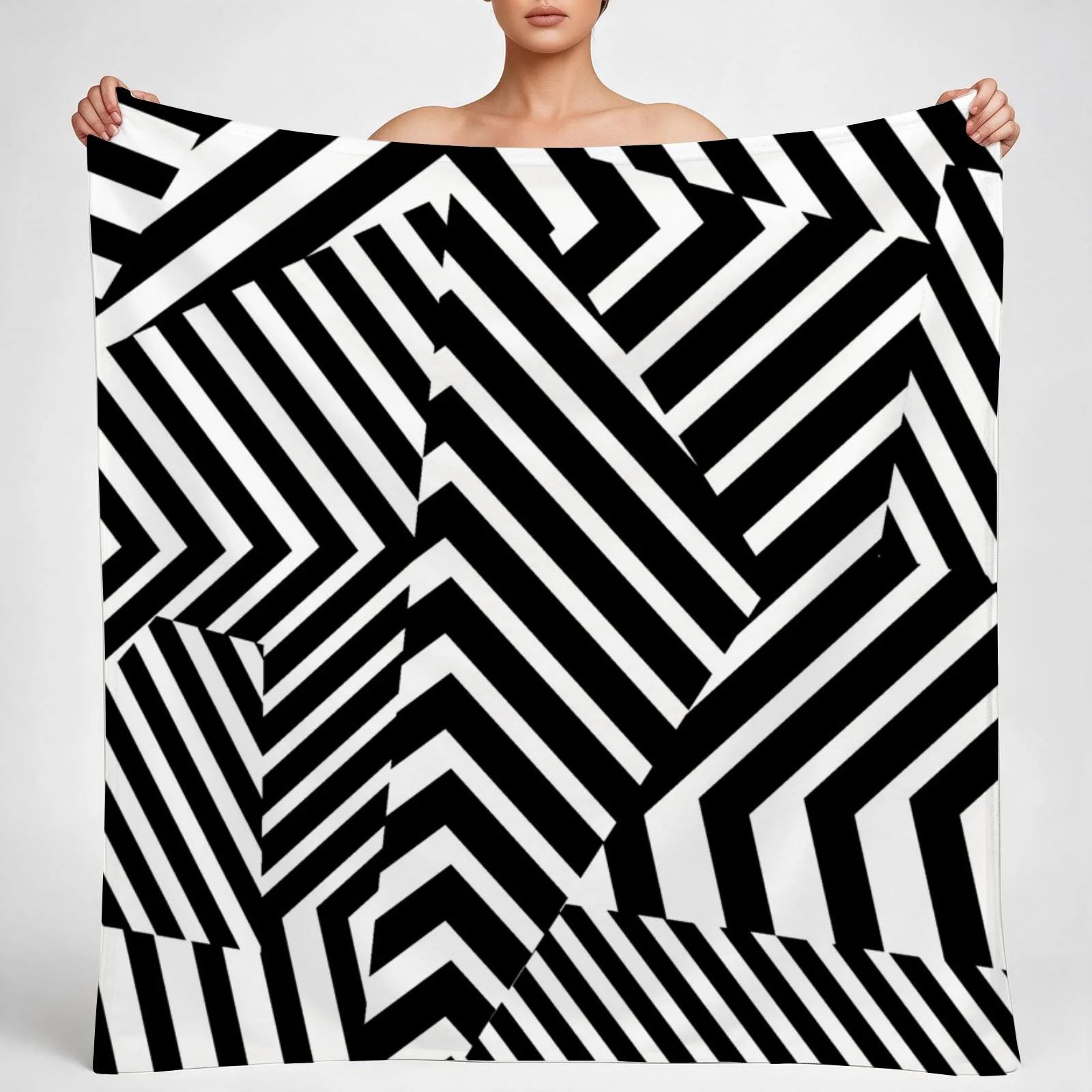 Dazzle Camouflage Throw Blanket couch cozy soft plush fuzzy picnic outdoor blanket