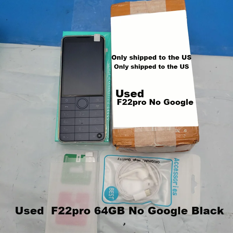 Used Qin F22 Pro Google Android 12 Mini MTKG85 4GB 64GB LTE Mobile Phone 3.5