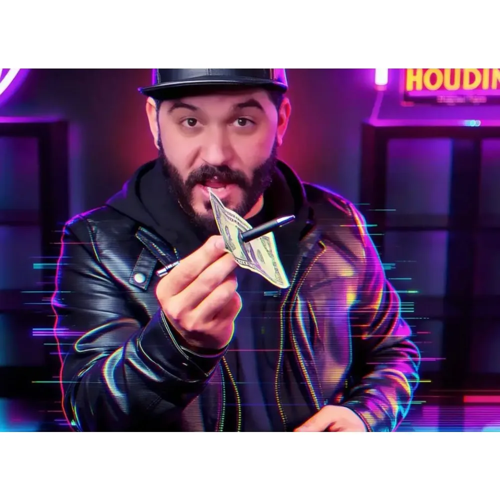 Write-Thru Magic Trick - Pen Penetrates Through Object Visual Effect Close Up Stage Illusion Gimmick Props Mentalism Magician