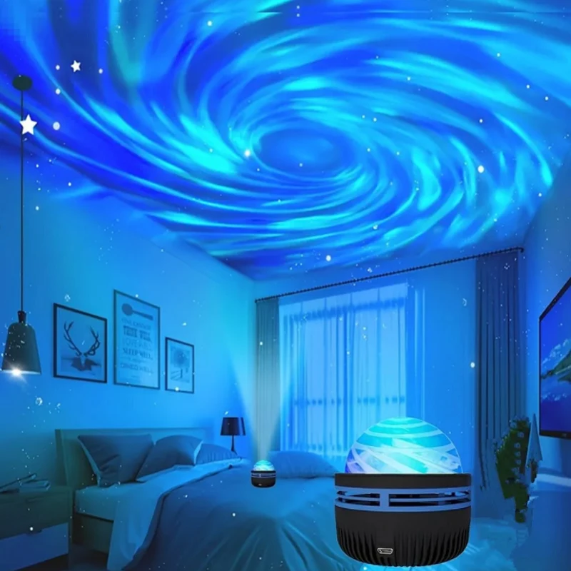 Galaxy Sky Projector Bedroom Night Light LED Galaxy Projector Light Colorful  Kids Room Decoration Christmas Party Decoration