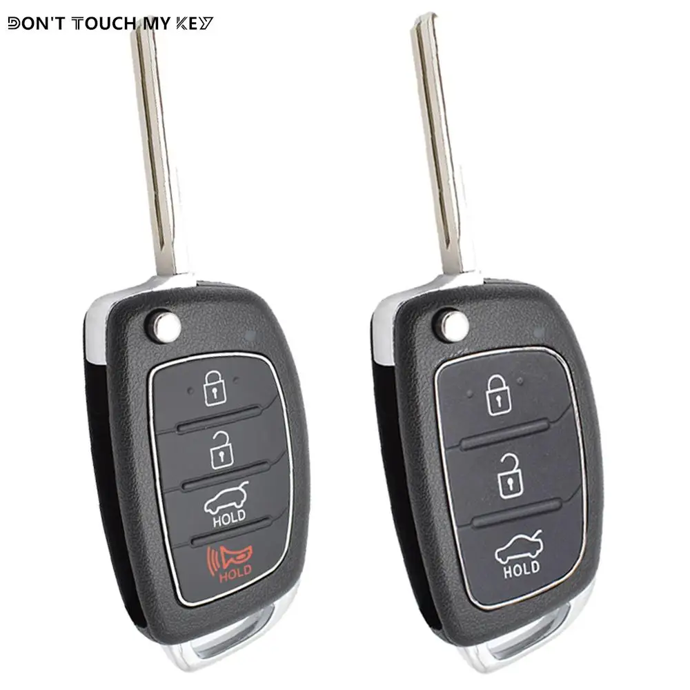 Car Remote Key Shell Case For Hyundai Santa fe i40 ix35 ix45 Sonata Tucson Creta I20 Solaris Replacement Case 3 4 Button