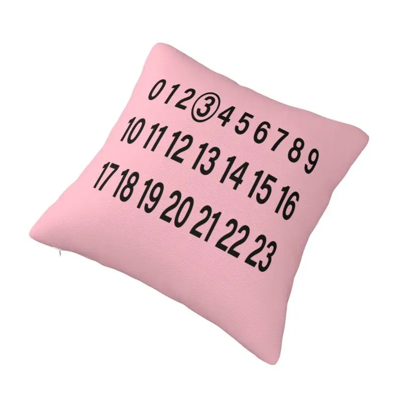 Custom Martins Letter Margielas Letters Print Pillow Case 45x45cm Cushion Cover Decoration Salon Square Pillowcase