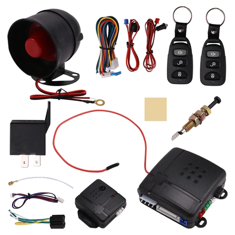 Universal One-Way Car Anti-Theft Device Sound And Light Alarm Remote Car Anti-Theft Alarm Protection Safety System