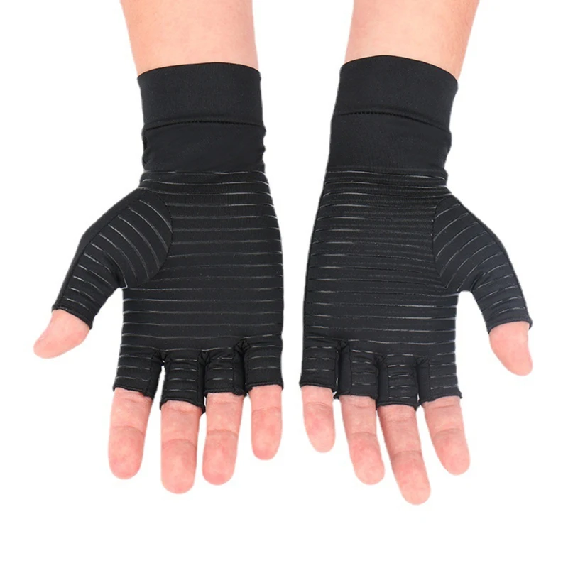 1 Pair Compression Arthritis Gloves Wrist Support Cotton Joint Pain Relief Hand Brace Women Men Therapy Wristband