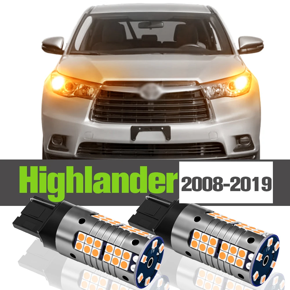 

2x LED Turn Signal Light Accessories Lamp For Toyota Highlander 2008-2019 2009 2010 2011 2012 2013 2014 2015 2016 2017 2018