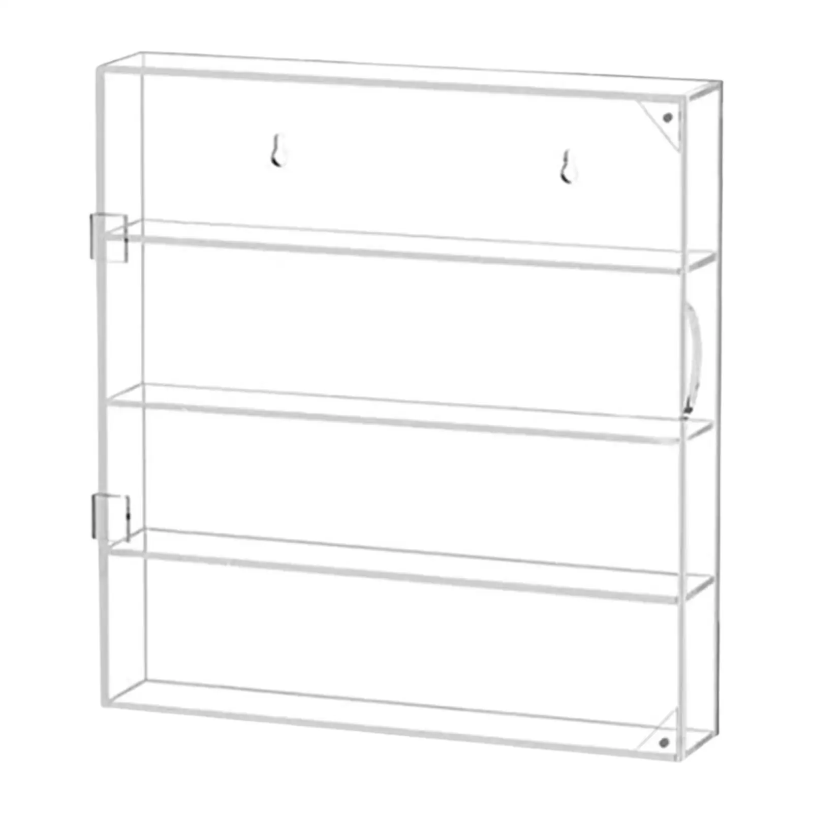 Acrylic Display Case 4 Tiers Storage Box Cabinet Organizer for Collections