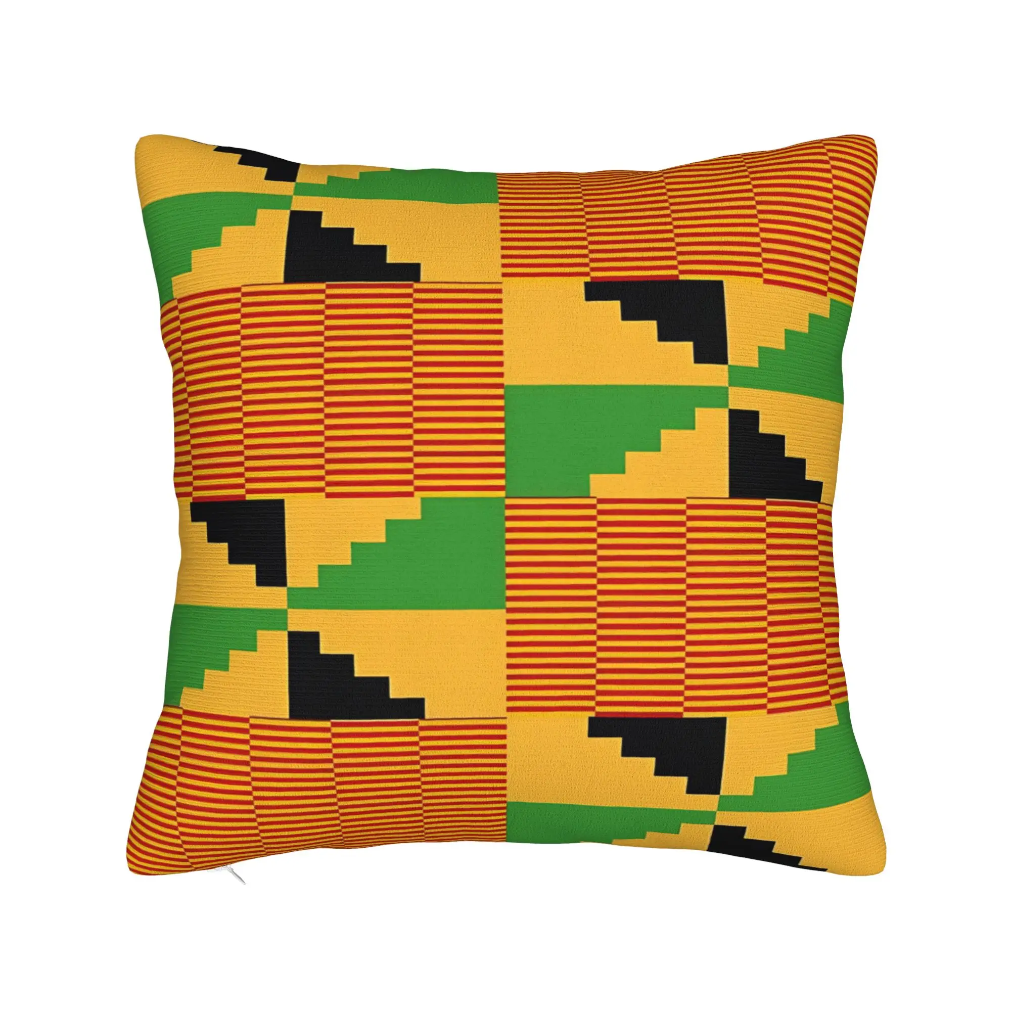 African Pattern Authentic Kente Cloth Pillowcases  Funny Pillow Case For Sofa Car Home Decor Soft Pillow Cover