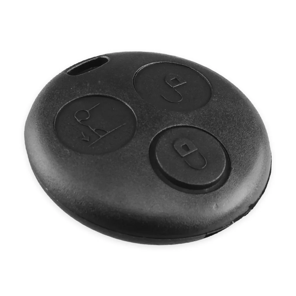 KEYYOU Car Key For Benz MB Mercedes Smart Fortwo 450 Forfour Roadster City Coupe Case 3 Buttons No Blade Remote Key Shell Fob