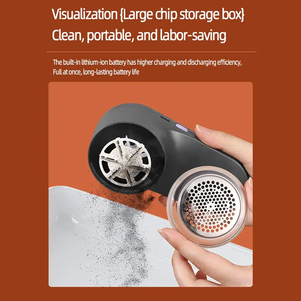 ماكينة تشذيب كرات الشعر المحمولة ومزيل حبوب الملابس - ماكينة حلاقة كهربائية جديدة للاستخدام المنزلي، فكرة هدية مثالية #2