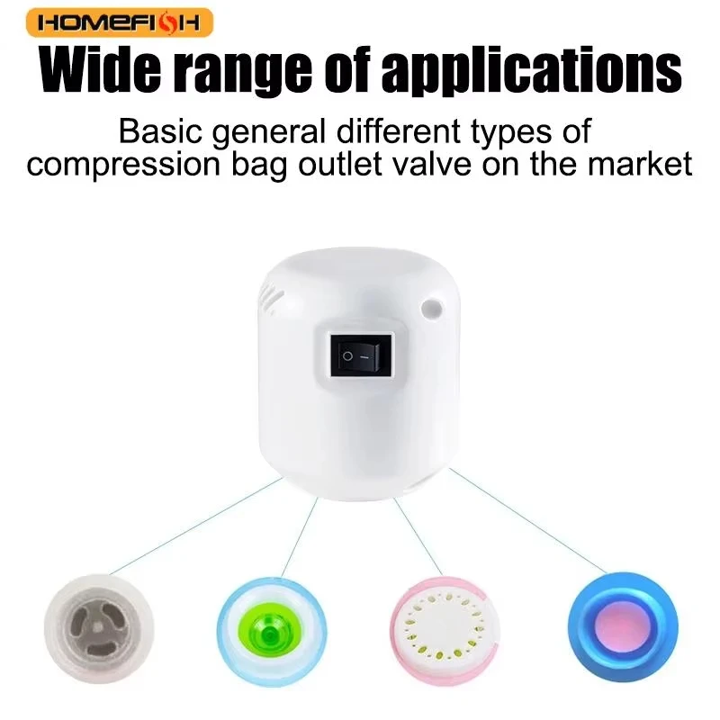 Compressed Bag Electric Pump Travel Vacuum Bag Mini Vacuum Sealer Machine for Quilt Clothes pillow Storage Bags