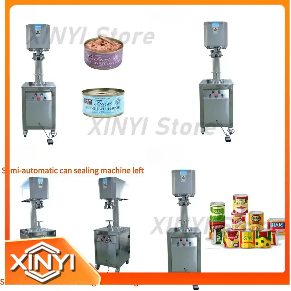 Automatic Sealer for Meat Sardine Tuna Canned Food Fish Canning Machinery Tin Can Sealing Machine Industrial Food Packaging