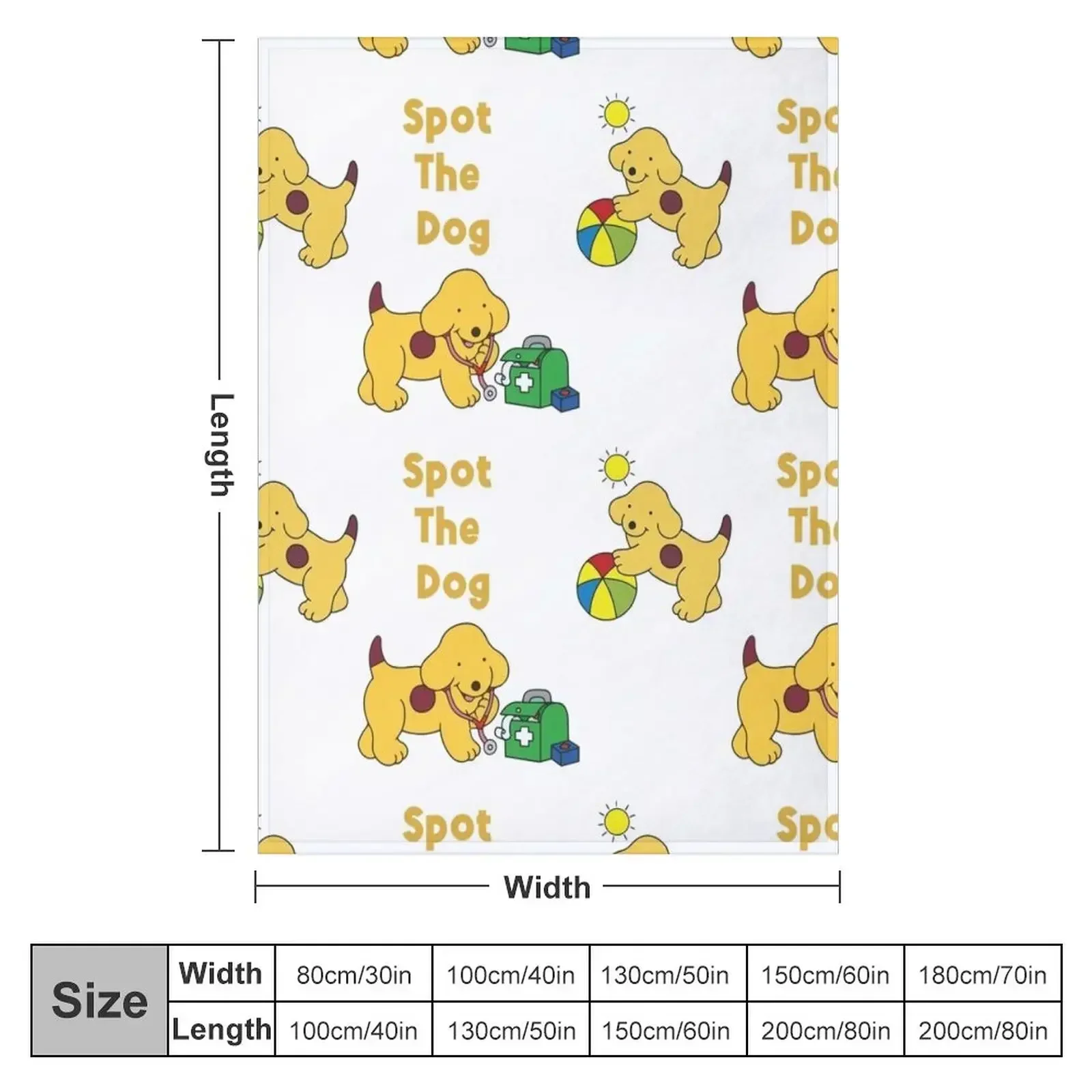 Spot the Dog Cartoon Throw Blanket heavy to sleep Bed Loose Extra Large Throw Blankets