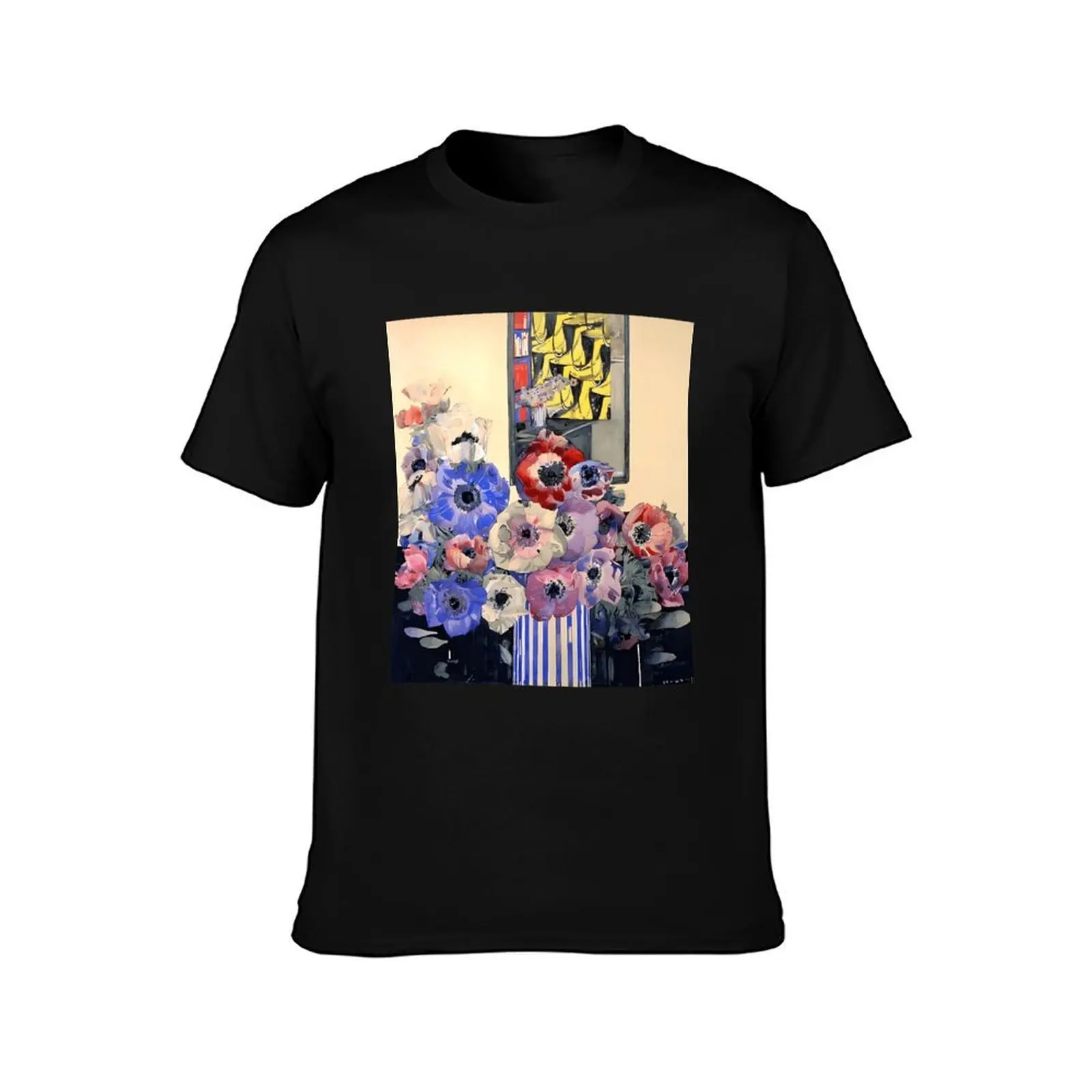 Charles Rennie Mackintosh Still Life Of Anemones T-Shirt Anti-Perspiration Workout Top T-Shirt