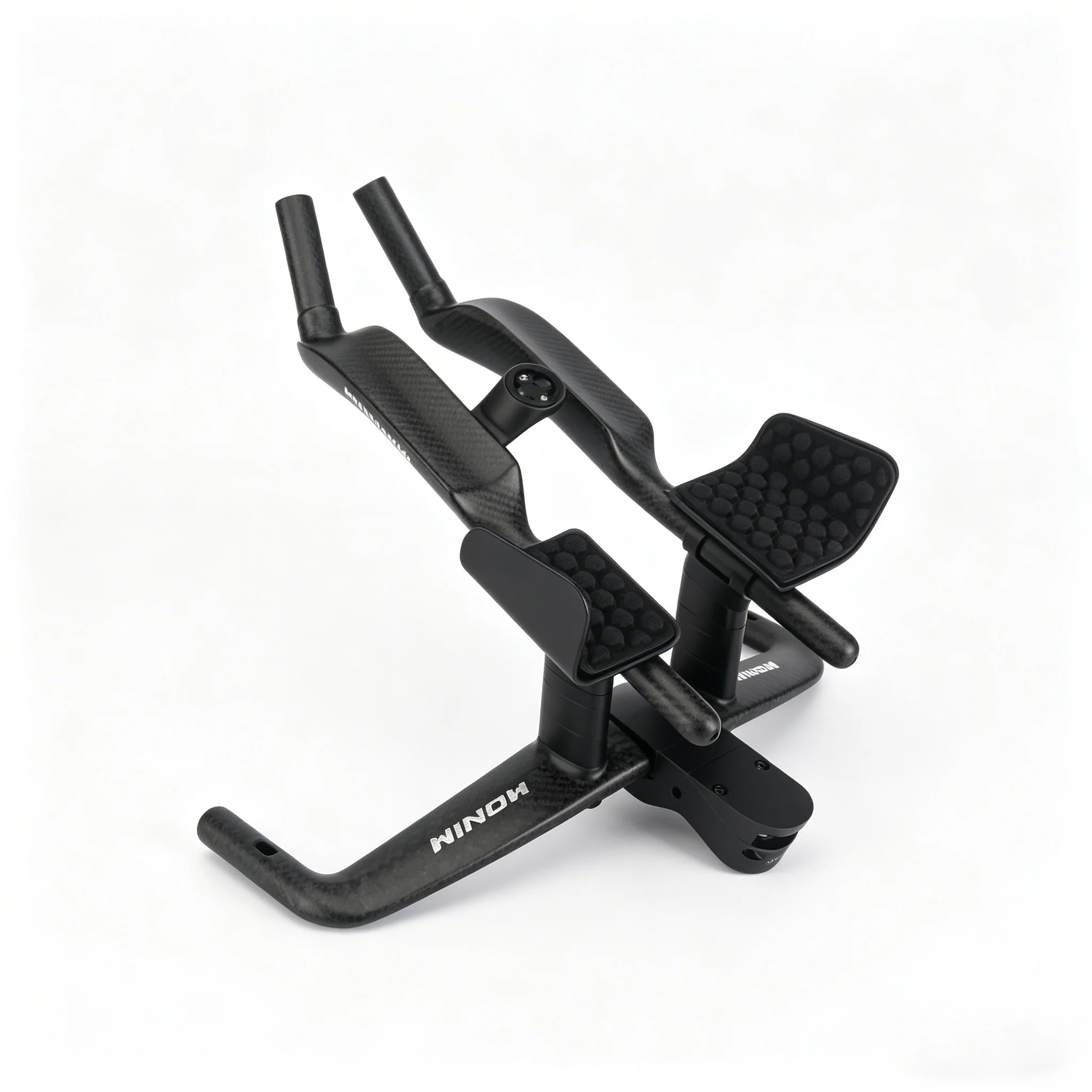 Winowsports New Carbon Triathlon Time Trial Full Carbon Bicycle Rest TT Handlebar 15° for Aero Bar Extension with Clip HB055
