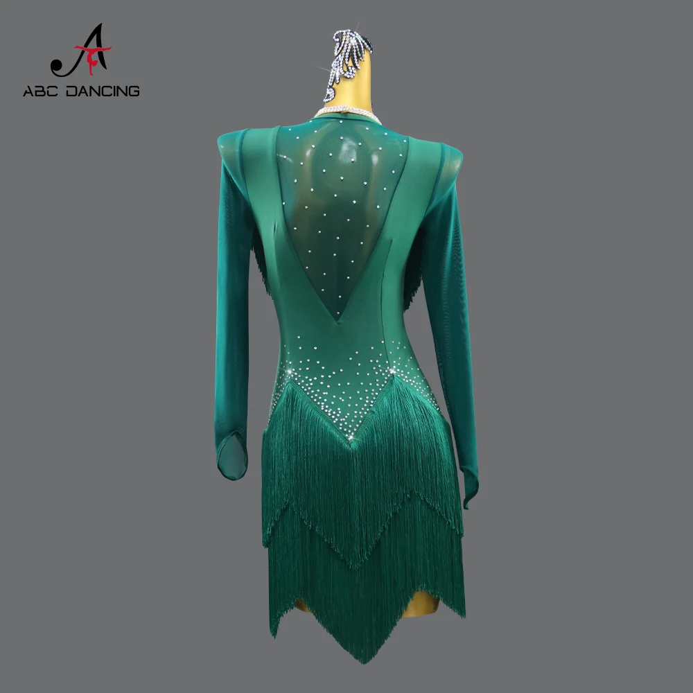 2024 Party Dress Latin Dance Clothes Womens Stage Practice Costume Competition Prom Skirt Girls Sports Suit Dancewear Customized