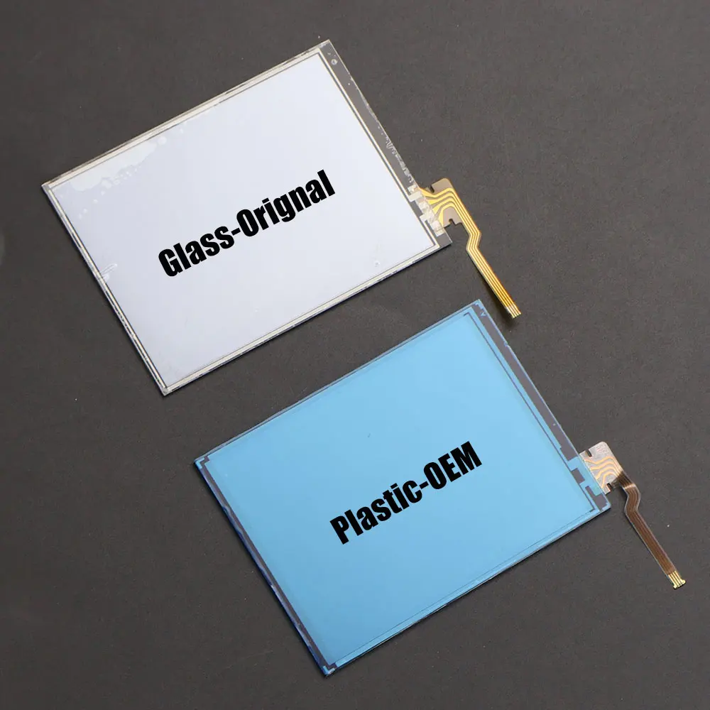 ل 2DS لعبة البلاستيك الزجاج محول الأرقام بشاشة تعمل بلمس عدسة غطاء لوحة أعلى أسفل واضح طبقة رقيقة واقية القلم استبدال