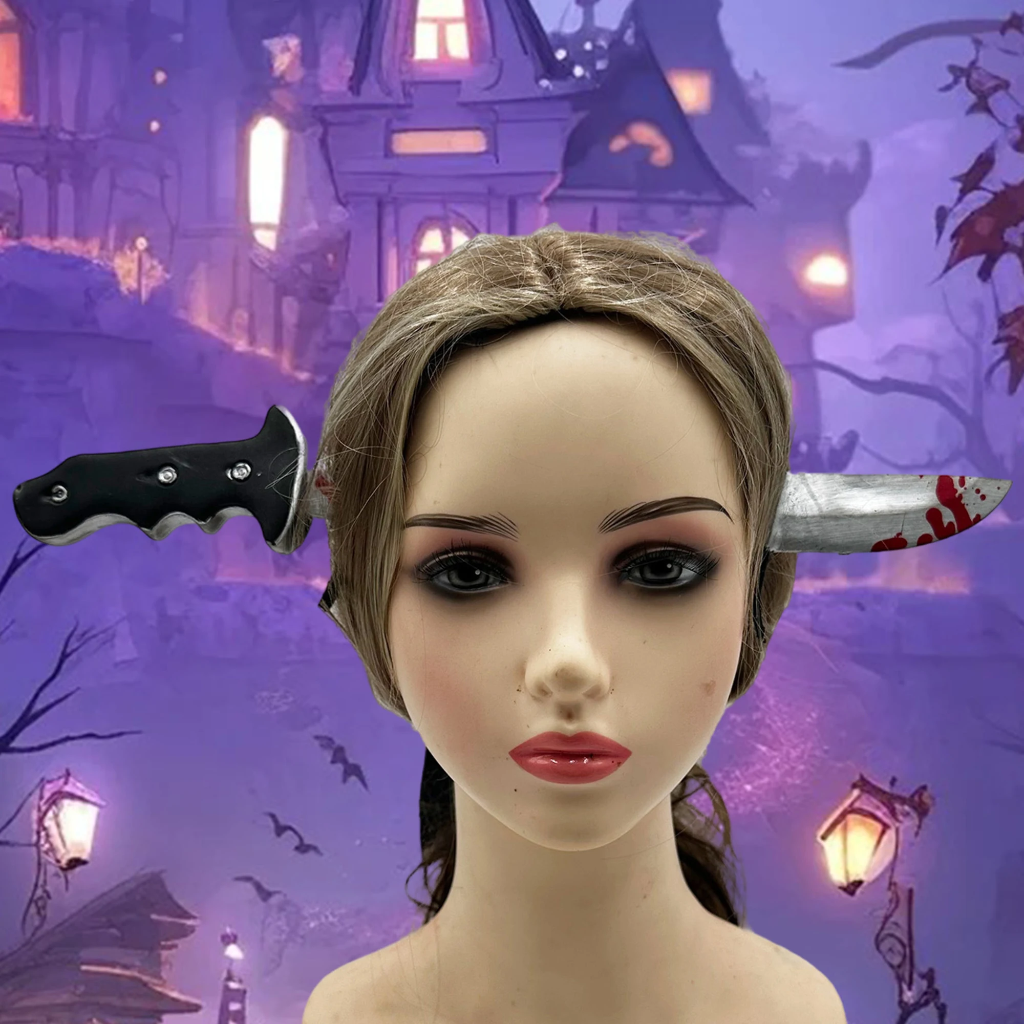 Creepy Chainsaw Headband for Adults Kids Novelty Spooky Lightweight Saw Hair Hoop for Halloween Costume Party