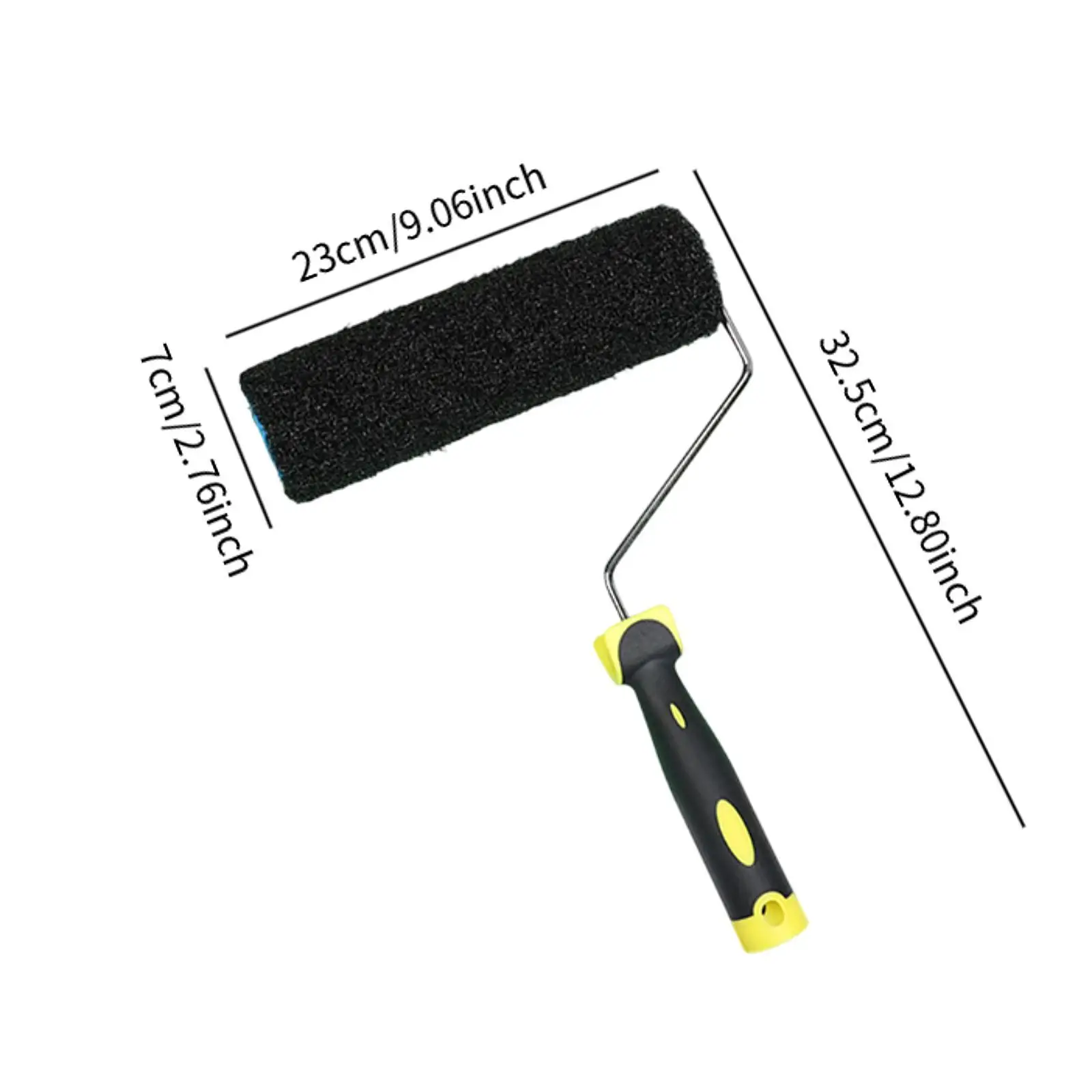 9 inch Paint Roller Paint Brush Professional Nylon Bristles Non Slip Handle for Painting Walls Doors DIY Stenciling Furnitures