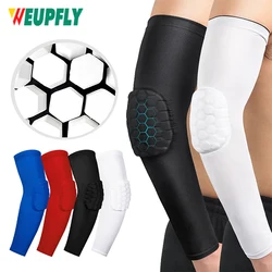 1Pcs Basketball Elbow Pad Honeycomb Foam Elbow Protector Sleeve Elastic Arm Warmer For Men Women Volleyball Elbow Brace Support