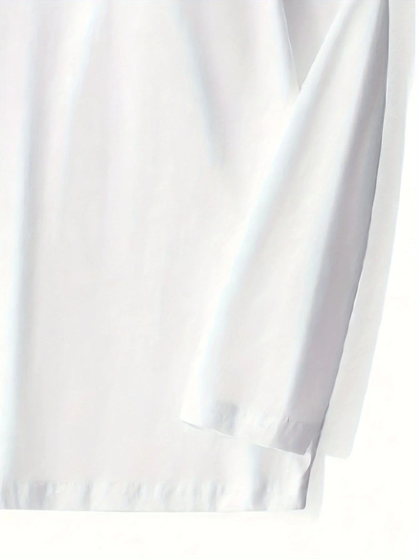 เสื้อยืดแขนยาวลาย“อะไรก็ได้”สำหรับผู้ชาย ลำลอง ผ้าฝ้ายแท้ ยืดหยุ่น คอกลม พิมพ์ลายสีดำและสีขาว ฤดูใบไม้ผลิและฤดูใบไม้ร่วง