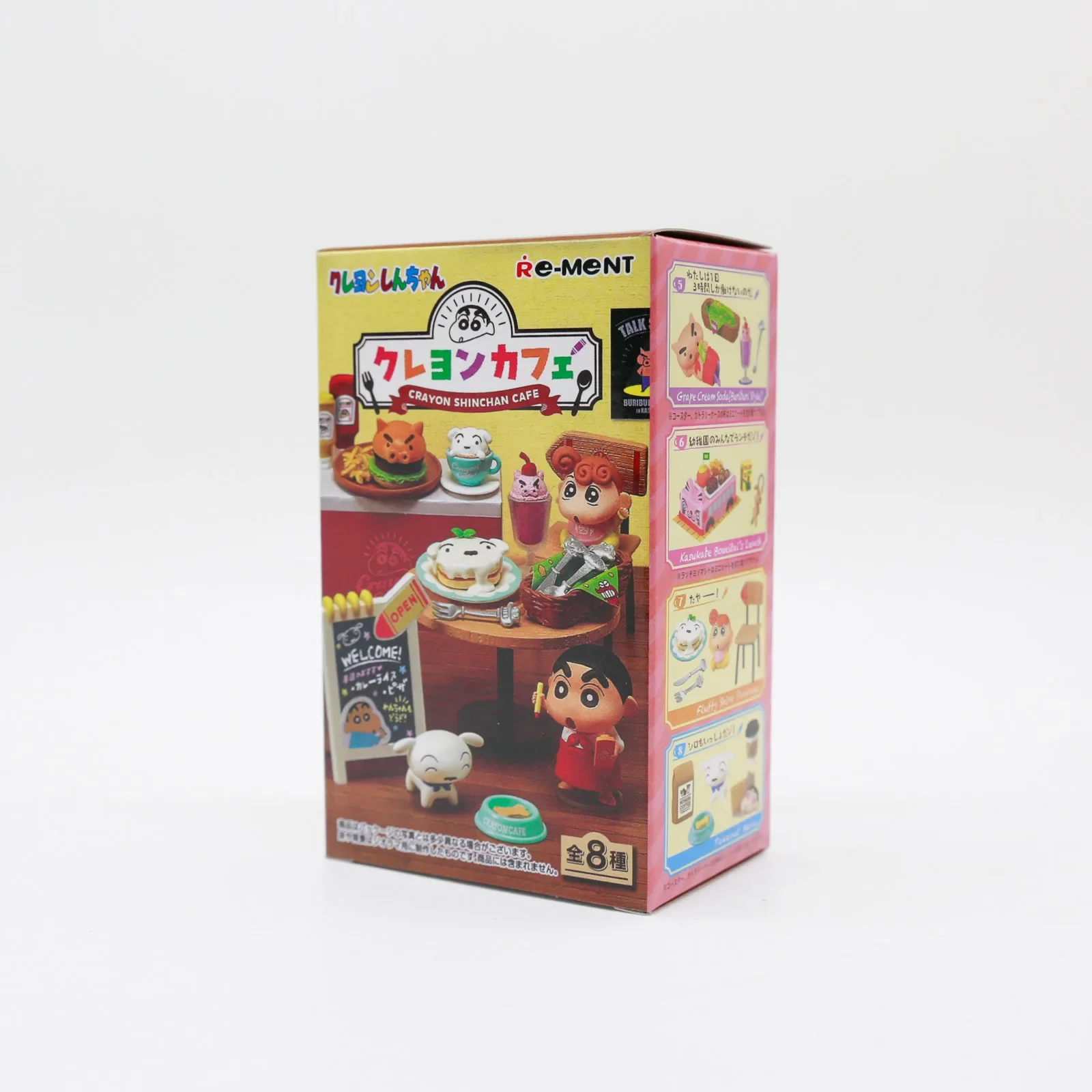 クレヨンしんちゃんカフェデザートアフタヌーンティーシーン小道具ブラインドボックスミニチュア漫画フィギュアデスクトップ装飾子供のおもちゃギフト