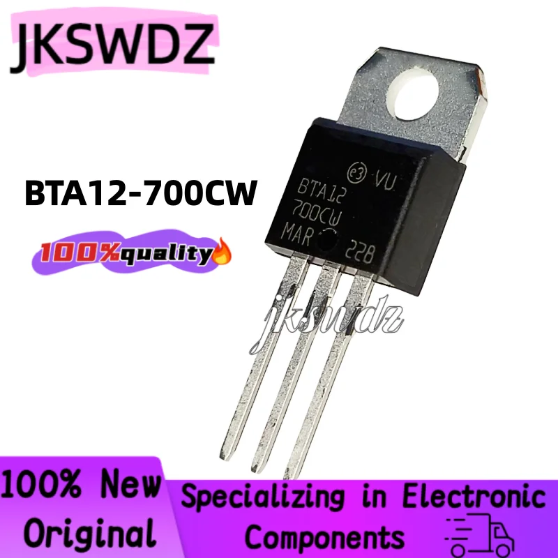 

10-30-50PCS 100% NEW BTA12 BTA12-700CW 12-700CW TO-220 Bidirectional thyristor