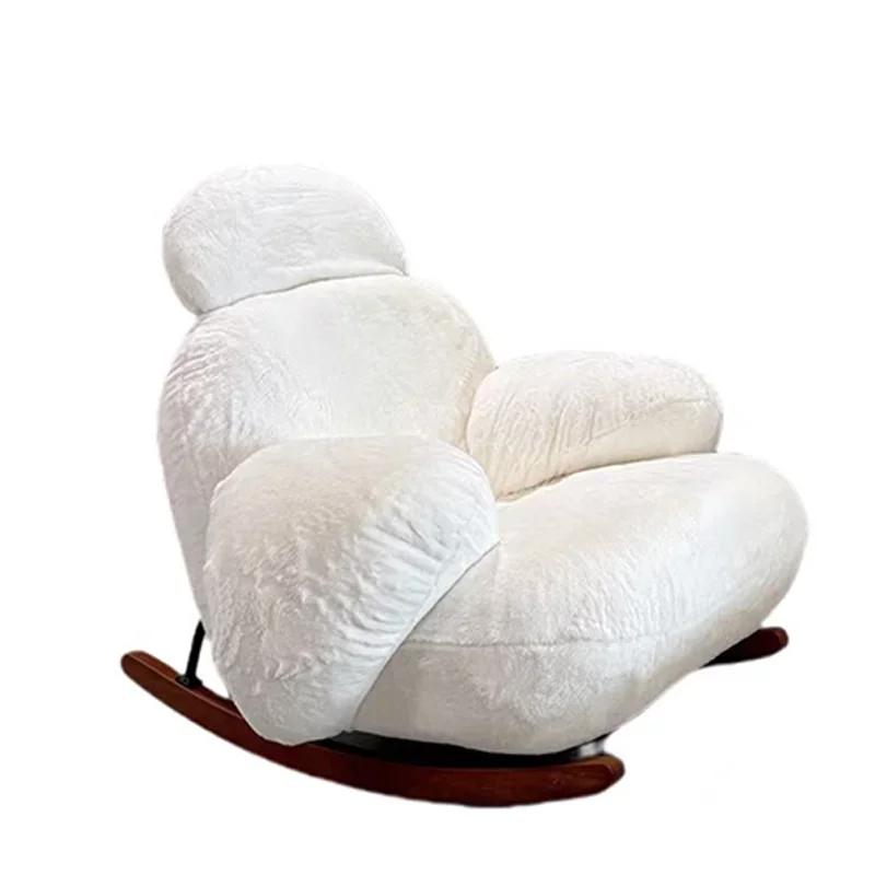 

Cream wind balcony recliner, antique living room, single sofa, lazy can sleep or lie down