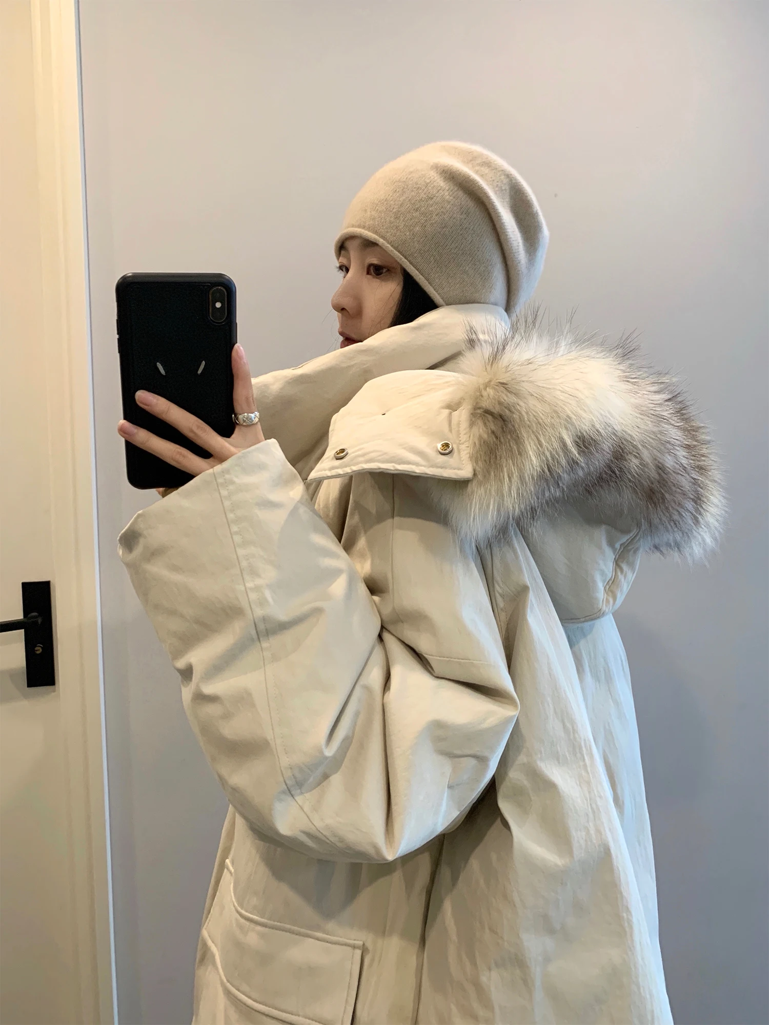 

Пуховик-парка Awencoat Ultra Large с меховым воротником, утепленная рабочая куртка, женская зимняя новая верхняя одежда