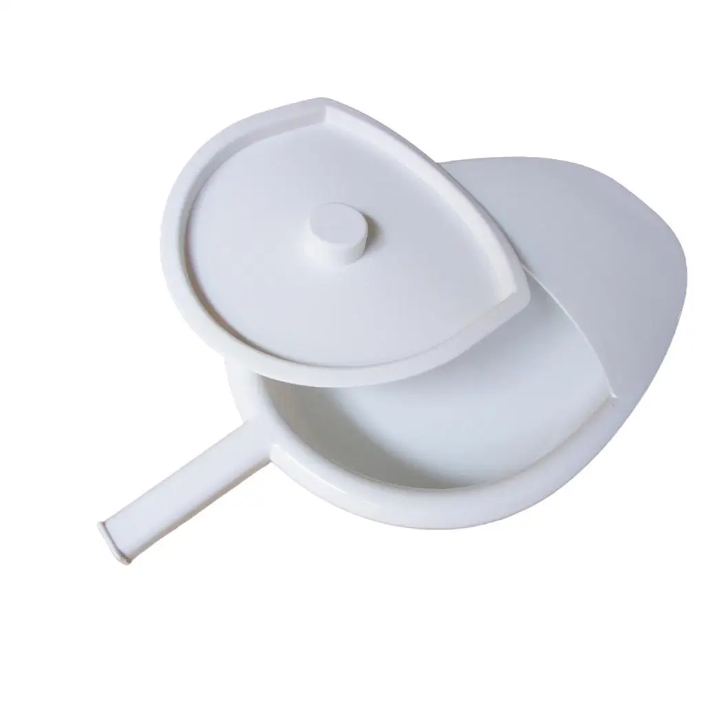 Portable Bedpan with Lid Emergency Device for Patients Elderly Durable