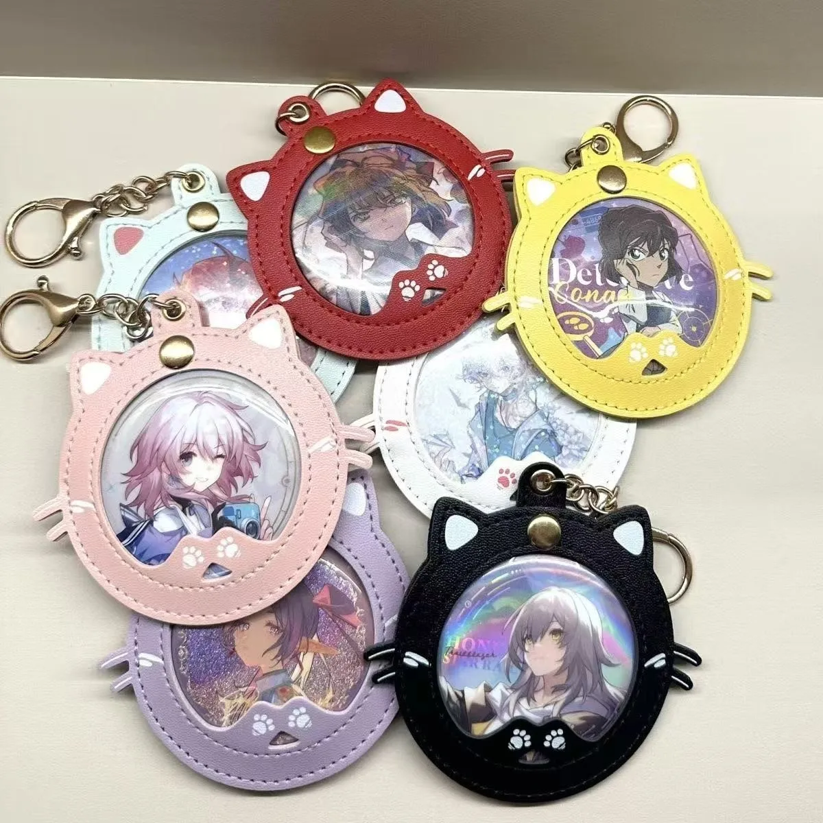 Pins Protetores Originais em Formato de Gato Fofo para Crachás de 58mm, Acessório para Bolsa Ita, Merchandise de Anime, Pingentes Personalizados para Bolsa