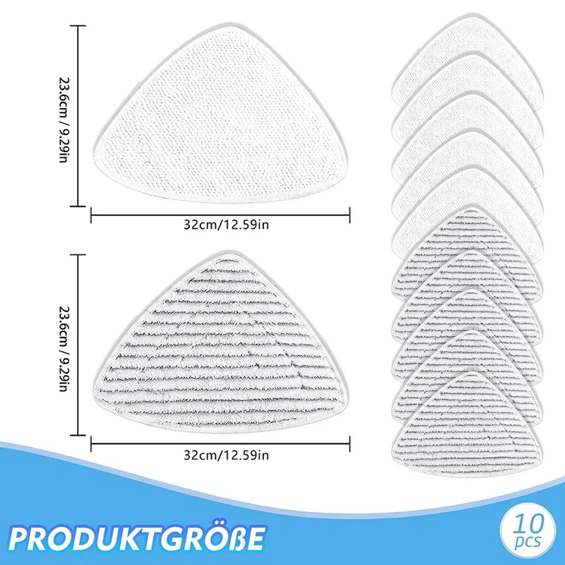 Housses de rechange pour nettoyeur vapeur Vileda et Steam Plus, accessoires de remplacement, 10 pièces