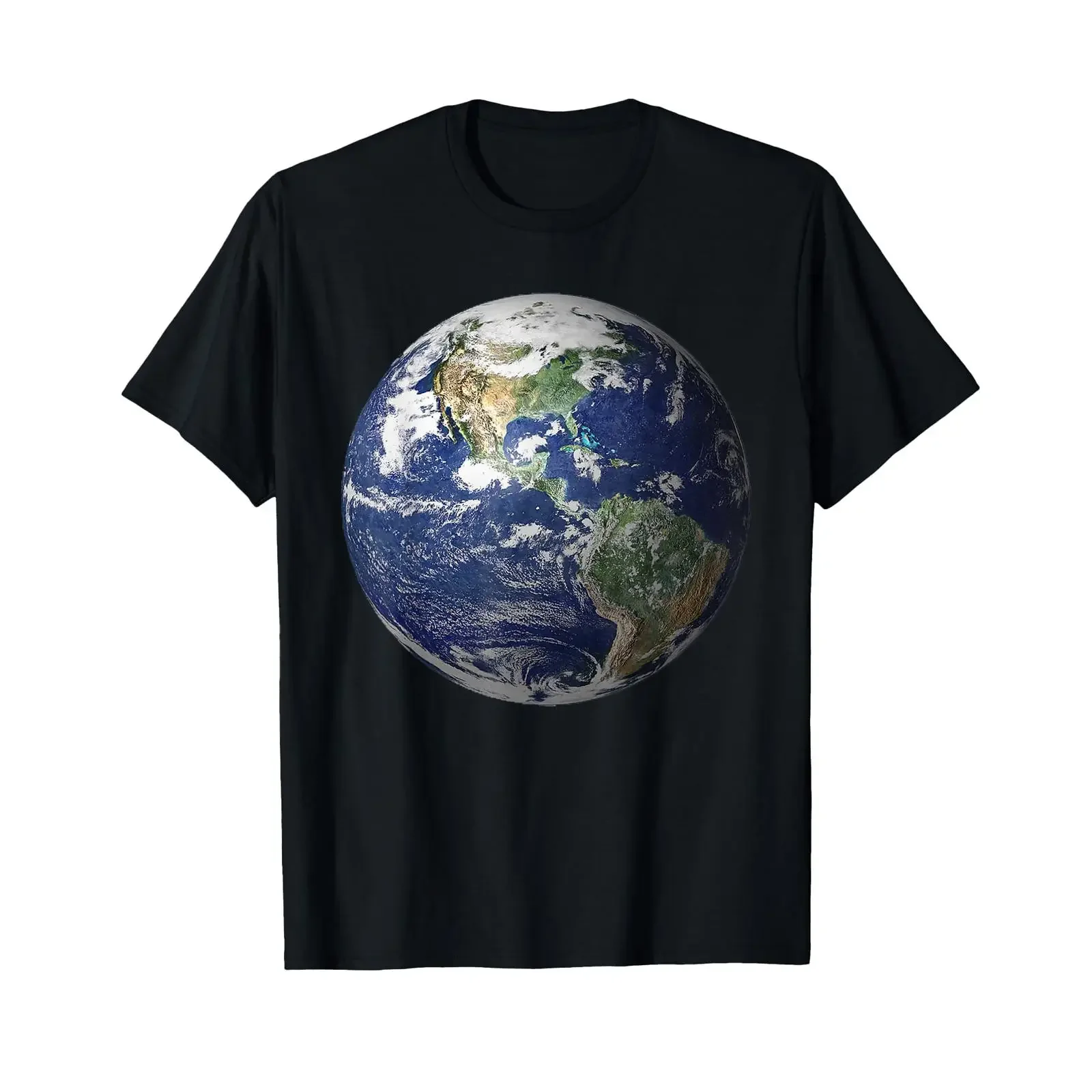 Earth Globe World Climate Environment T Shirt black vintage Washed Breathable Top For Everyday Wear fashion Stylish Versatile