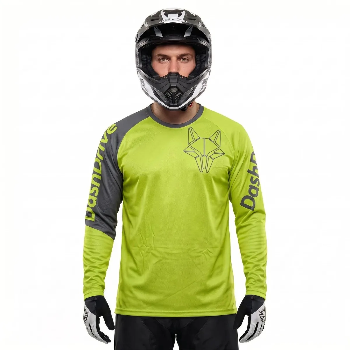 Hot Selling Unisex Motocross Jersey Reflective Quick Dry Breathable Long Sleeve Loose Fit MTB Dirt Bike Off Road Racing Shirt