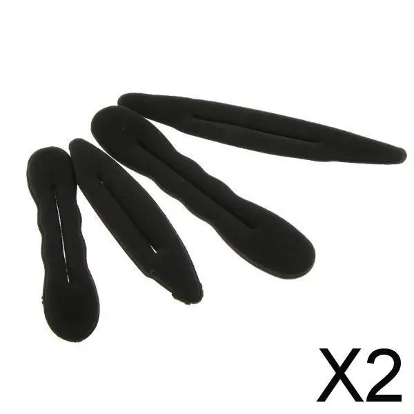 2x4 adet sünger saç şekillendirici köpük Donut Bun bigudi Maker yüzük büküm aracı DIY