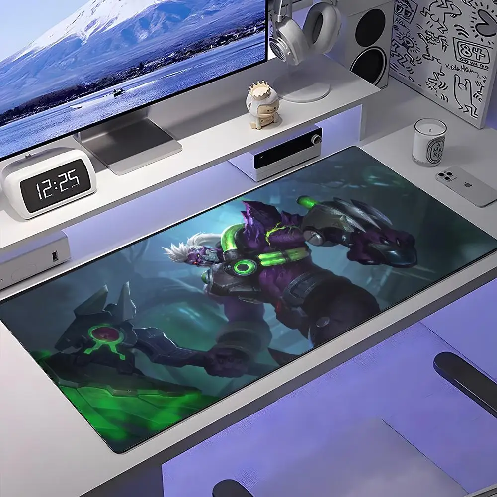 

Коврик для мыши Mobile Legends B-Bang Bang, большой противоскользящий резиновый игровой коврик для мыши, прочный настольный коврик с толстым краем, подходит для офиса