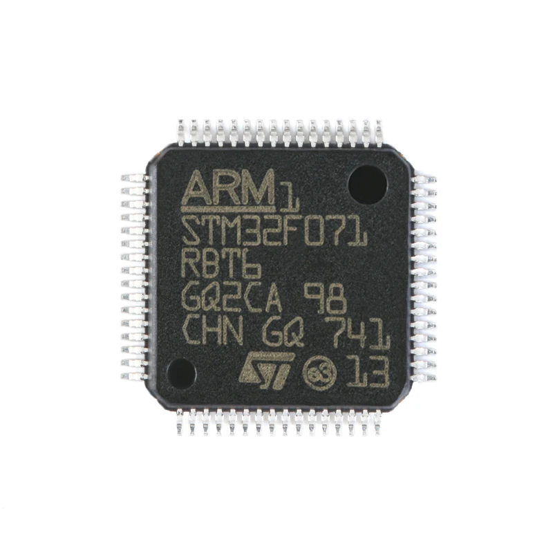 New Original STM32F071RBT6 LQFP-64 ARM® Cortex®-M0 STM32F0 Microcontroller IC 32-Bit Single-Core 48MHz 128KB (128K x 8) FLASH