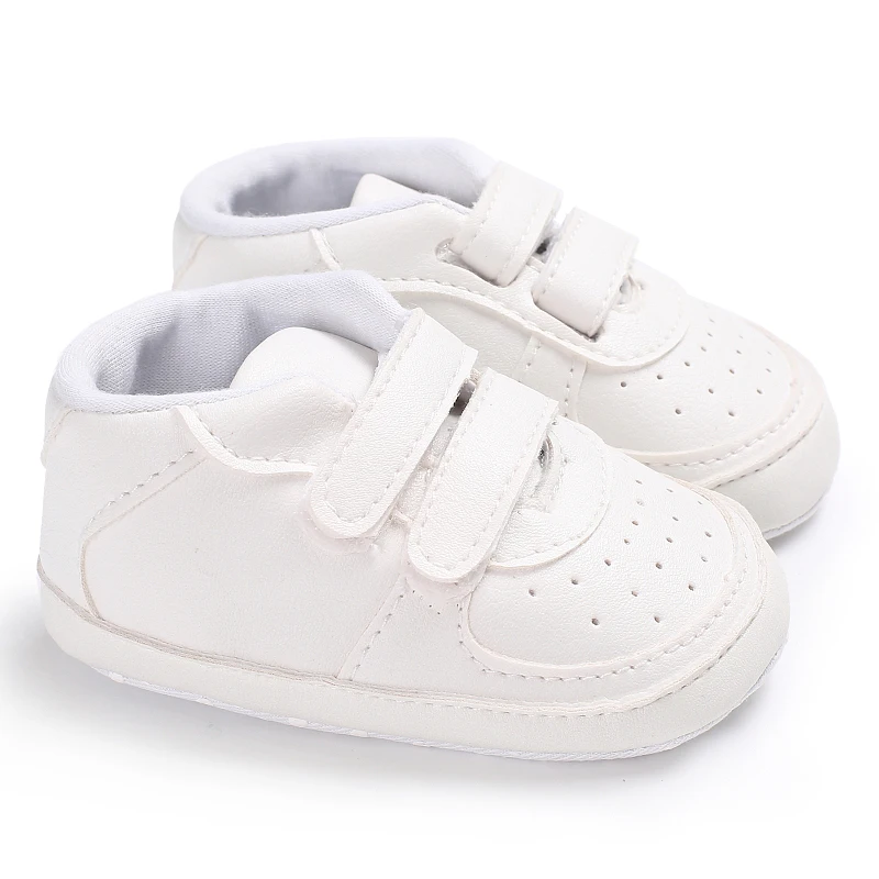 

White Fashion Baby Shoes Casual Shoes For Boys And Girls Soft Bottom Baptism Shoes Sneakers For Freshmen Comfort First WalkShoes